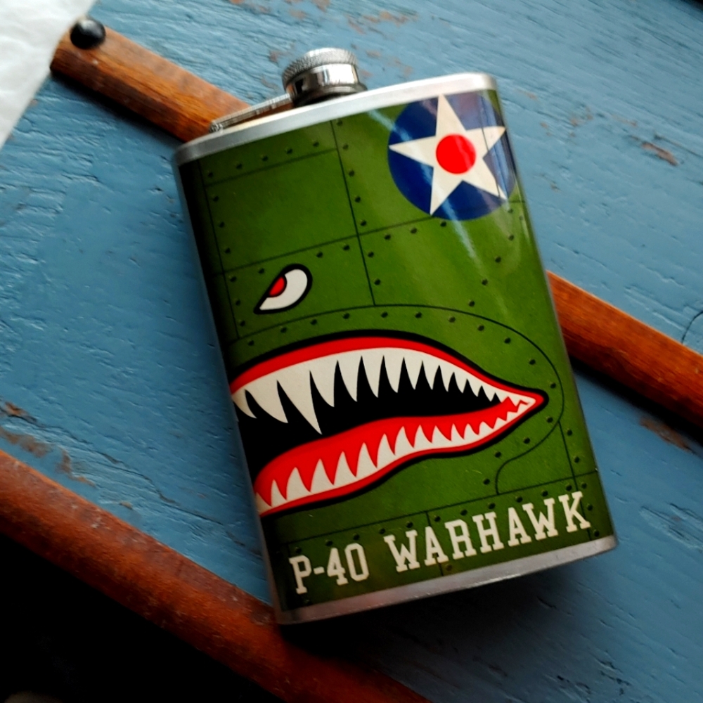 P-40 Warhawk TRIXIE & MILO flask